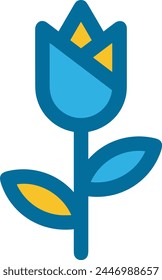 Flower collorfull icon symbol vector image