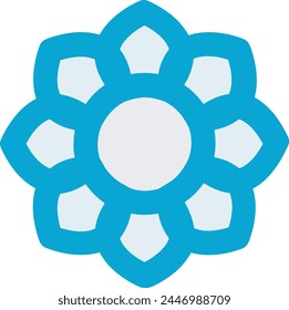 Icono de flor de color Imagen de Vector