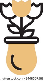 Flower collorfull icon symbol vector image