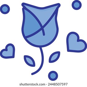 Icono de flor de color Imagen de Vector
