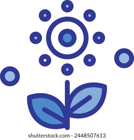 Flower collorfull icon symbol vector image