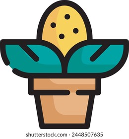 Flower collorfull icon symbol vector image
