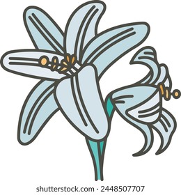 Flower collorfull icon symbol vector image