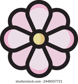 Flower collorfull icon symbol vector image