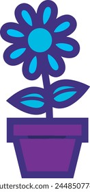 Icono de flor de color Imagen de Vector