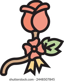 Icono de flor de color Imagen de Vector