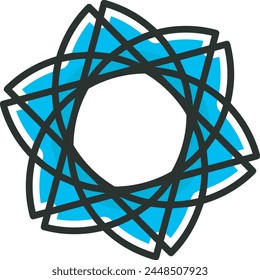 Flower collorfull icon symbol vector image