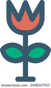 Flower collorfull icon symbol vector image