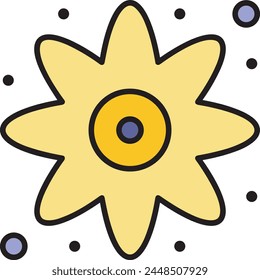 Icono de flor de color Imagen de Vector