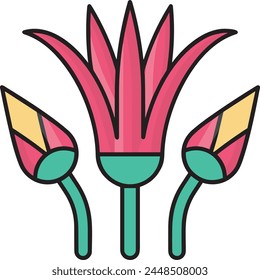 Flower collorfull icon symbol vector image