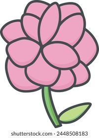 Icono de flor de color Imagen de Vector
