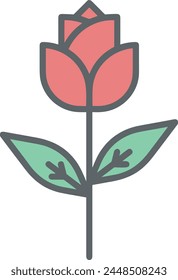 Flower collorfull icon symbol vector image