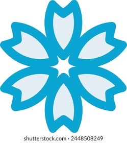 Icono de flor de color Imagen de Vector