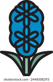 Flower collorfull icon symbol vector image