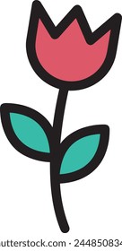Flower collorfull icon symbol vector image