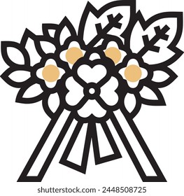 Flower collorfull icon symbol vector image