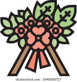 Flower collorfull icon symbol vector image