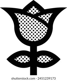 Icono de flor de color Imagen de Vector