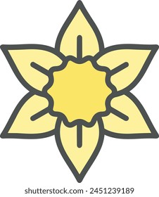 Icono de flor de color Imagen de Vector