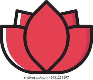 Flower collorfull icon symbol vector image