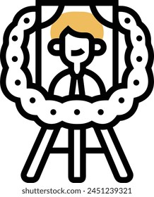 Flower collorfull icon symbol vector image