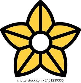 Blumenfarbiges Symbol Symbol Vektorgrafik Bild