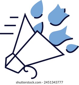 Icono de flor de color Imagen de Vector