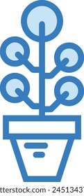 Blumenfarbiges Symbol Symbol Vektorgrafik Bild
