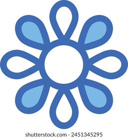 Flower collorfull icon symbol vector image