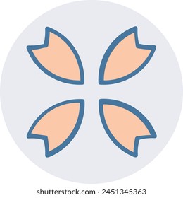 Flower collorfull icon symbol vector image