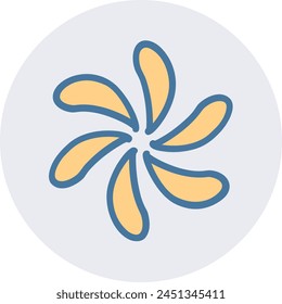 Flower collorfull icon symbol vector image