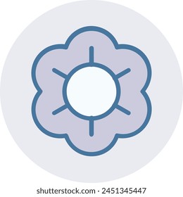 Flower collorfull icon symbol vector image