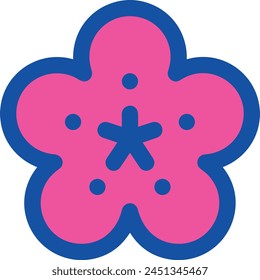 Flower collorfull icon symbol vector image