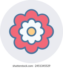 Flower collorfull icon symbol vector image