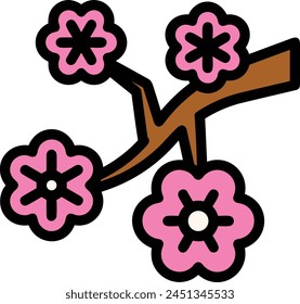 Flower collorfull icon symbol vector image