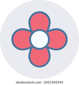 Flower collorfull icon symbol vector image