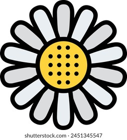 Icono de flor de color Imagen de Vector