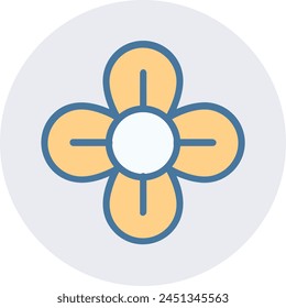 Flower collorfull icon symbol vector image