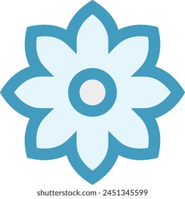 Flower collorfull icon symbol vector image