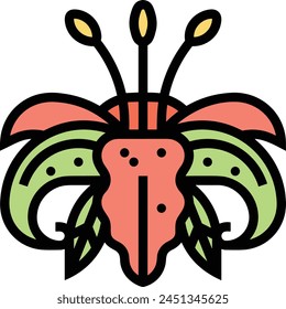 Flower collorfull icon symbol vector image