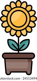 Flower collorfull icon symbol vector image