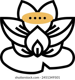 Flower collorfull icon symbol vector image