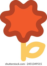 Icono de flor de color Imagen de Vector
