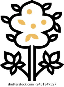 Flower collorfull icon symbol vector image