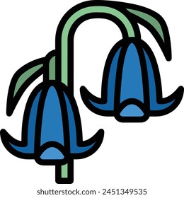 Flower collorfull icon symbol vector image