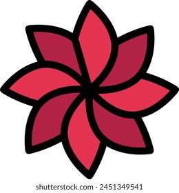 Flower collorfull icon symbol vector image