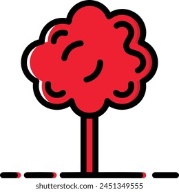 Blumenfarbiges Symbol Symbol Vektorgrafik Bild