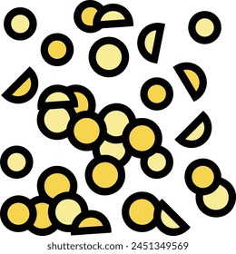 Icono de flor de color Imagen de Vector