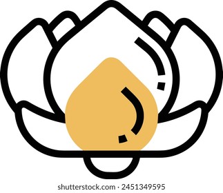 Flower collorfull icon symbol vector image