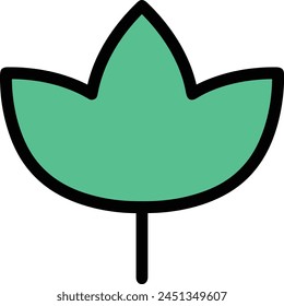Icono de flor de color Imagen de Vector